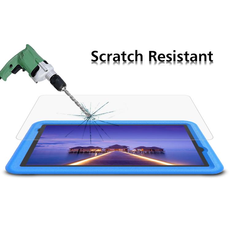 For VASOUN L8K Tablet Kids 8.0 2pcs 9H 0.3mm Explosion-proof Tempered Glass Film