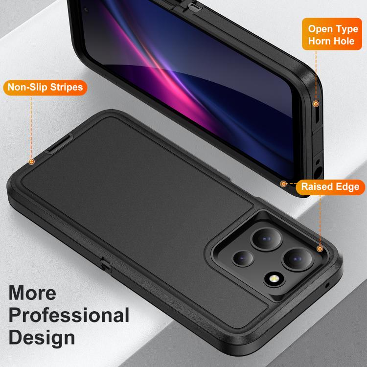 For Motorola Moto G 5G 2025 Life Waterproof Rugged PC + Silicone Phone Case