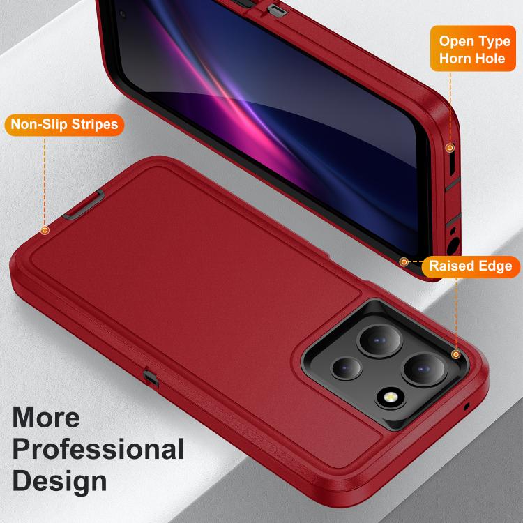 For Motorola Moto G 5G 2025 Life Waterproof Rugged PC + Silicone Phone Case