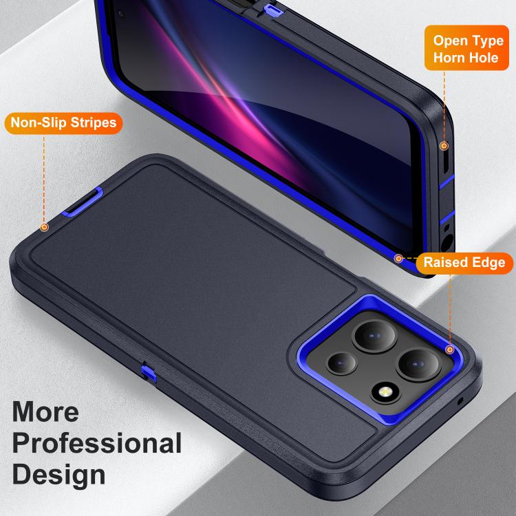 For Motorola Moto G 5G 2025 Life Waterproof Rugged PC + Silicone Phone Case
