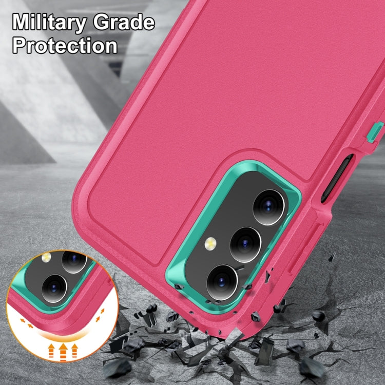 For Samsung Galaxy A15 Rugged PC Hybrid Silicone Phone Case with Holder