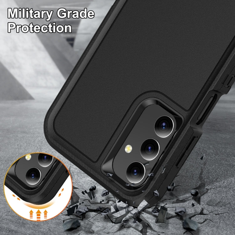 For Samsung Galaxy A15 Rugged PC Hybrid Silicone Phone Case with Holder