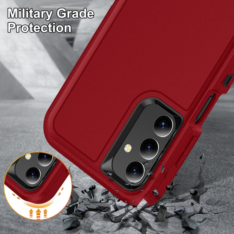 For Samsung Galaxy A15 Rugged PC Hybrid Silicone Phone Case with Holder