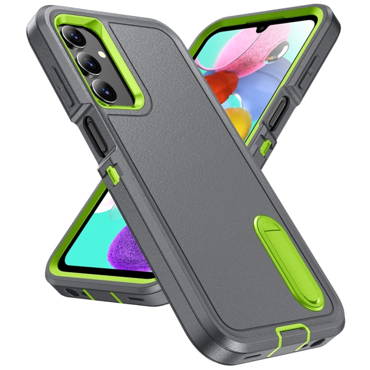 For Samsung Galaxy A15 Rugged PC Hybrid Silicone Phone Case with Holder