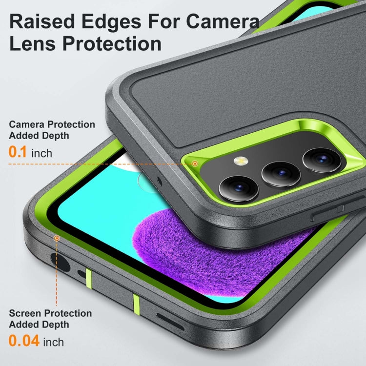 For Samsung Galaxy A15 Rugged PC Hybrid Silicone Phone Case with Holder