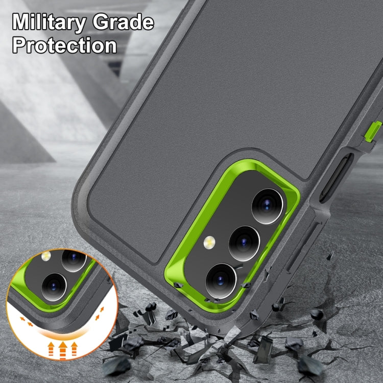 For Samsung Galaxy A15 Rugged PC Hybrid Silicone Phone Case with Holder