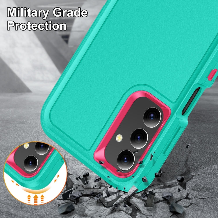 For Samsung Galaxy A15 Rugged PC Hybrid Silicone Phone Case with Holder
