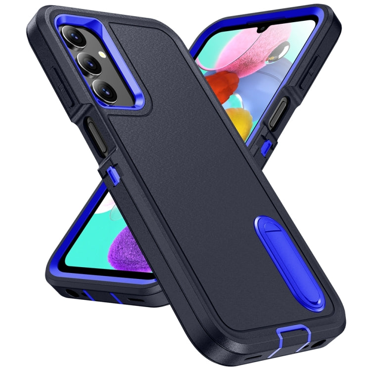 For Samsung Galaxy A15 Rugged PC Hybrid Silicone Phone Case with Holder