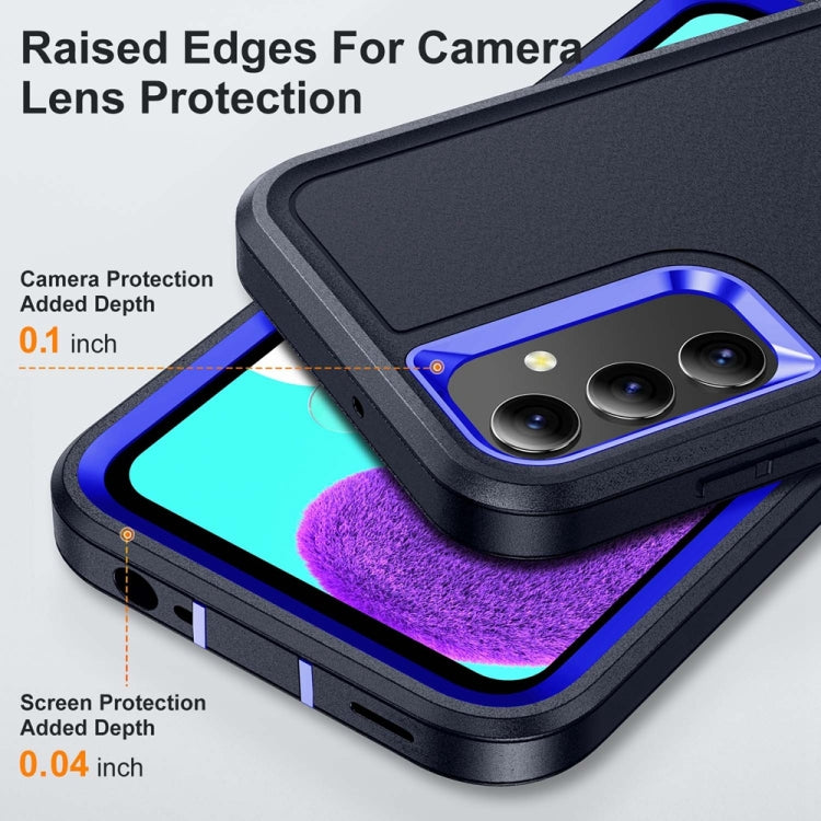 For Samsung Galaxy A15 Rugged PC Hybrid Silicone Phone Case with Holder