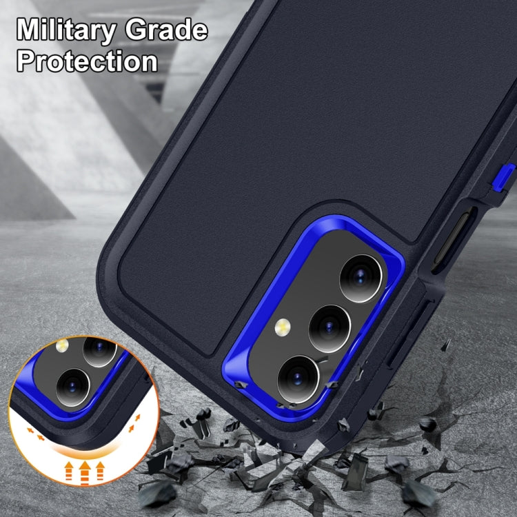 For Samsung Galaxy A15 Rugged PC Hybrid Silicone Phone Case with Holder