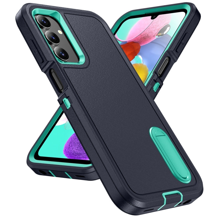 For Samsung Galaxy A15 Rugged PC Hybrid Silicone Phone Case with Holder