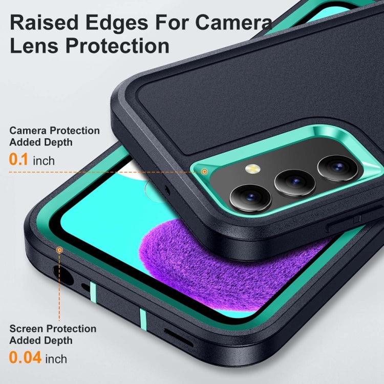 For Samsung Galaxy A15 Rugged PC Hybrid Silicone Phone Case with Holder