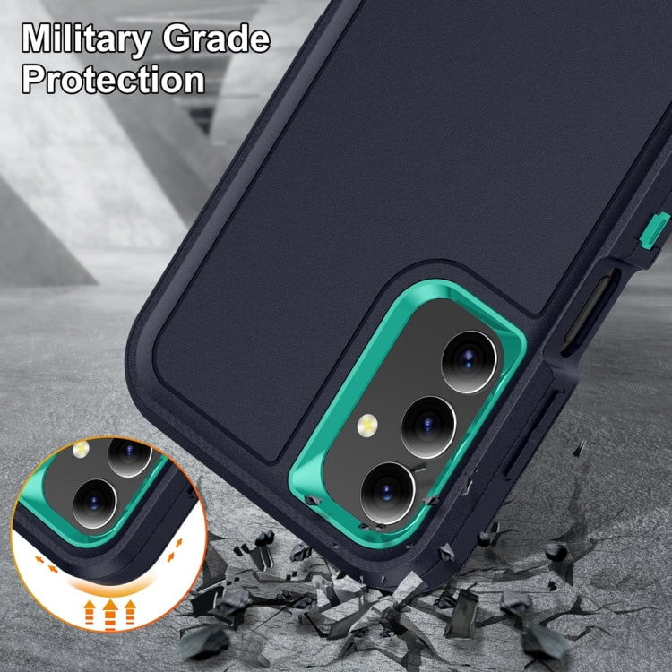 For Samsung Galaxy A15 Rugged PC Hybrid Silicone Phone Case with Holder