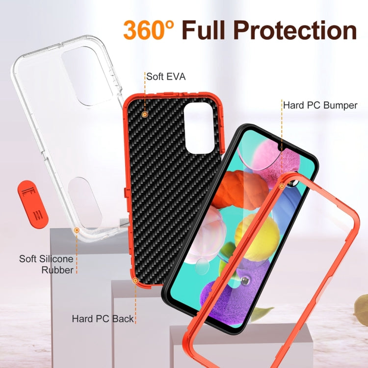 For Samsung Galaxy A15 Rugged PC Hybrid Silicone Phone Case with Holder