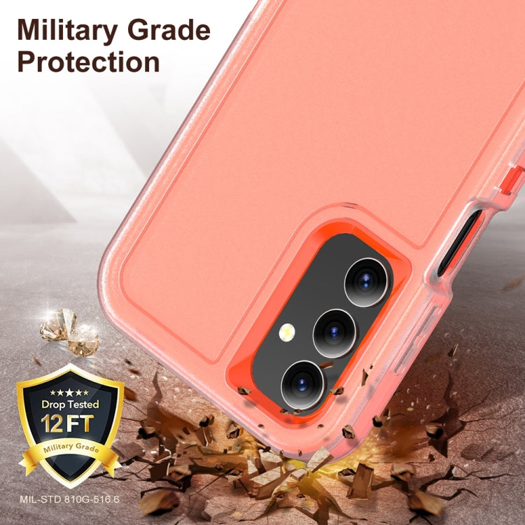 For Samsung Galaxy A15 Rugged PC Hybrid Silicone Phone Case with Holder