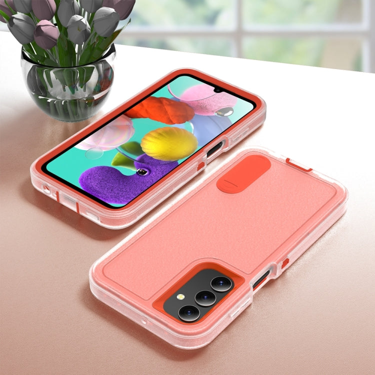 For Samsung Galaxy A15 Rugged PC Hybrid Silicone Phone Case with Holder