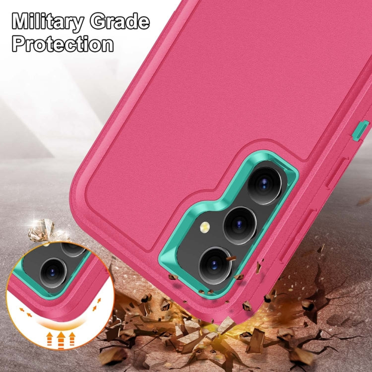 For Samsung Galaxy S23 FE 5G Rugged PC Hybrid Silicone Phone Case with Holder