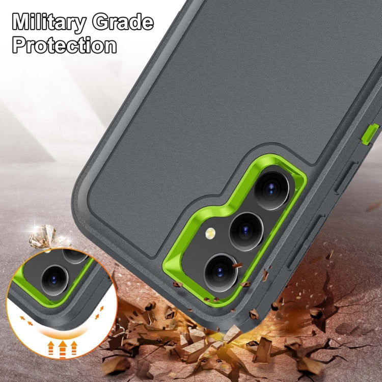 For Samsung Galaxy S23 FE 5G Rugged PC Hybrid Silicone Phone Case with Holder