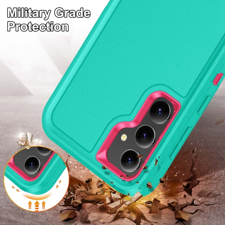 For Samsung Galaxy S23 FE 5G Rugged PC Hybrid Silicone Phone Case with Holder