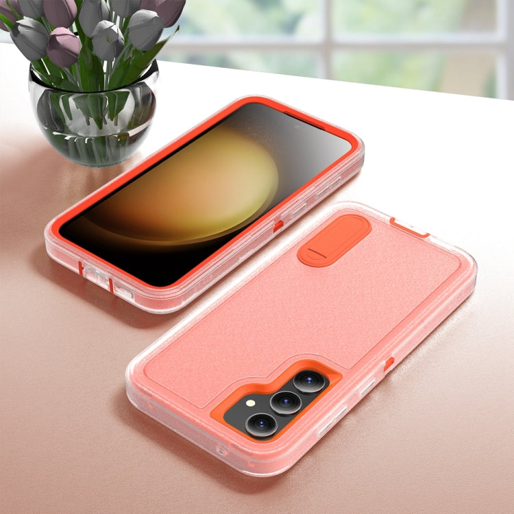 For Samsung Galaxy S23 FE 5G Rugged PC Hybrid Silicone Phone Case with Holder