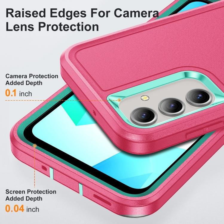 For Samsung Galaxy A16 4G Rugged PC Hybrid Silicone Phone Case with Holder