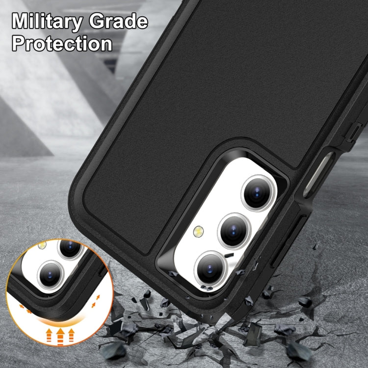 For Samsung Galaxy A16 4G Rugged PC Hybrid Silicone Phone Case with Holder