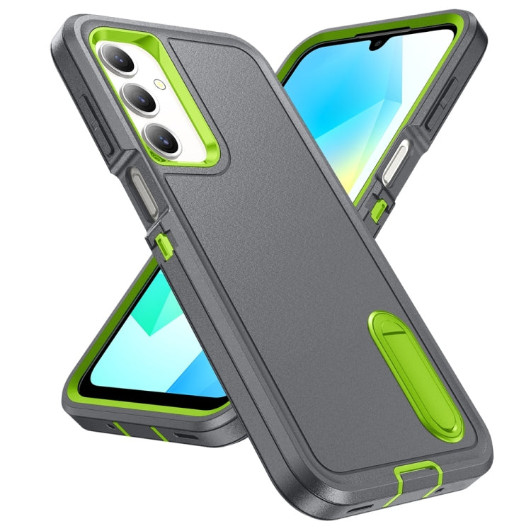 For Samsung Galaxy A16 4G Rugged PC Hybrid Silicone Phone Case with Holder