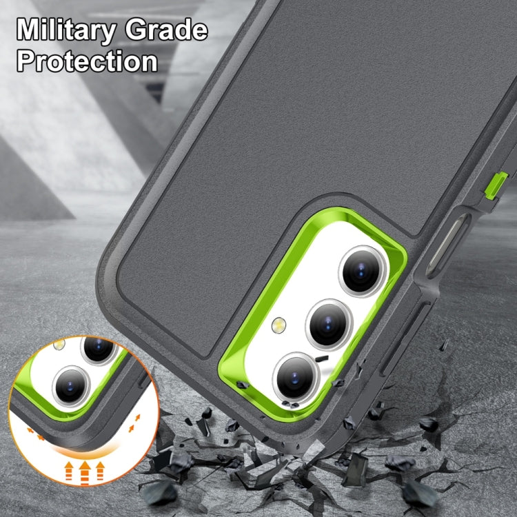 For Samsung Galaxy A16 4G Rugged PC Hybrid Silicone Phone Case with Holder