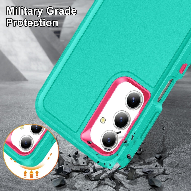 For Samsung Galaxy A16 4G Rugged PC Hybrid Silicone Phone Case with Holder