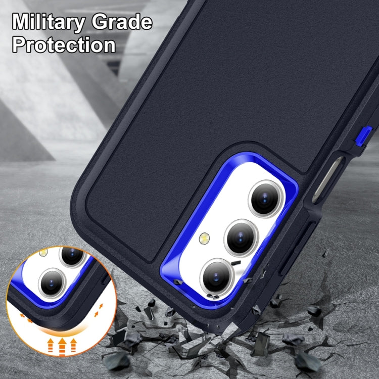 For Samsung Galaxy A16 4G Rugged PC Hybrid Silicone Phone Case with Holder