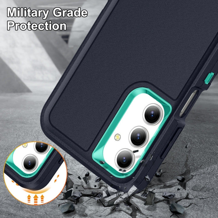 For Samsung Galaxy A16 4G Rugged PC Hybrid Silicone Phone Case with Holder