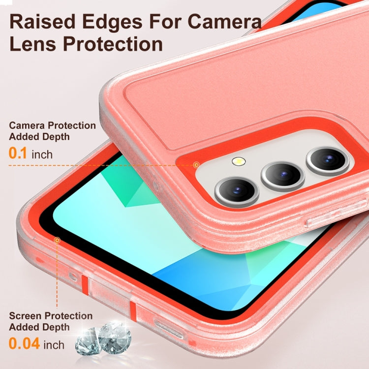 For Samsung Galaxy A16 4G Rugged PC Hybrid Silicone Phone Case with Holder