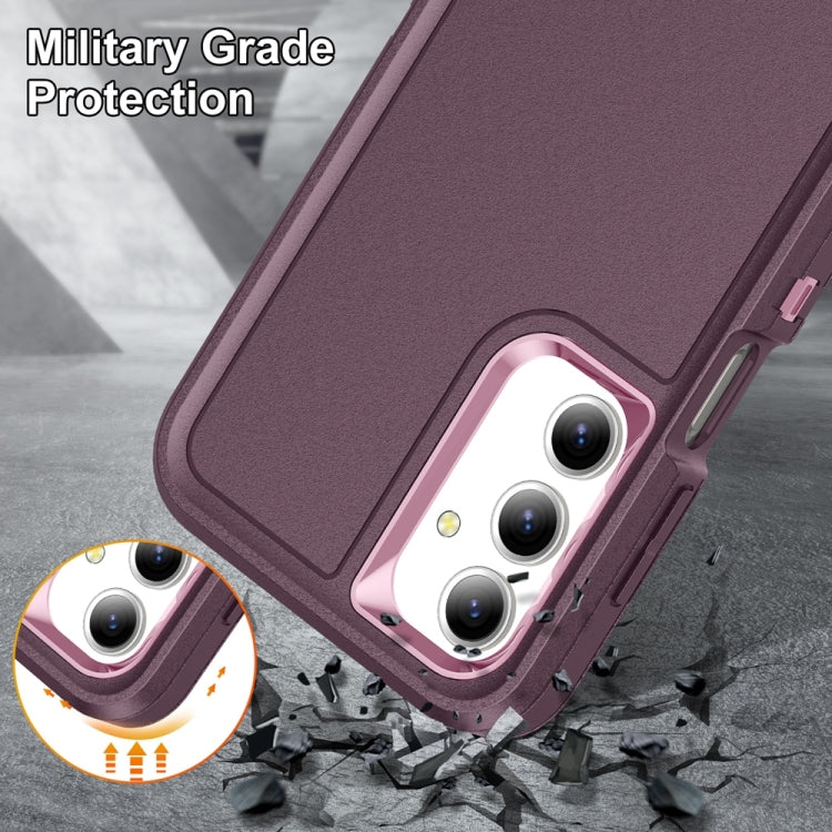 For Samsung Galaxy A16 4G Rugged PC Hybrid Silicone Phone Case with Holder
