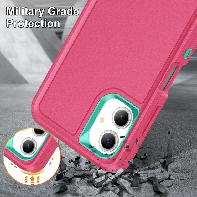 For Samsung Galaxy A06 4G Rugged PC Hybrid Silicone Phone Case with Holder
