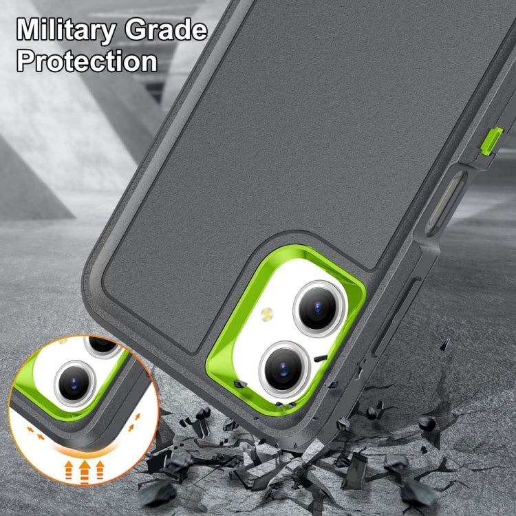 For Samsung Galaxy A06 4G Rugged PC Hybrid Silicone Phone Case with Holder