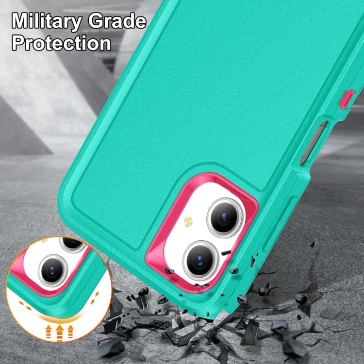 For Samsung Galaxy A06 4G Rugged PC Hybrid Silicone Phone Case with Holder