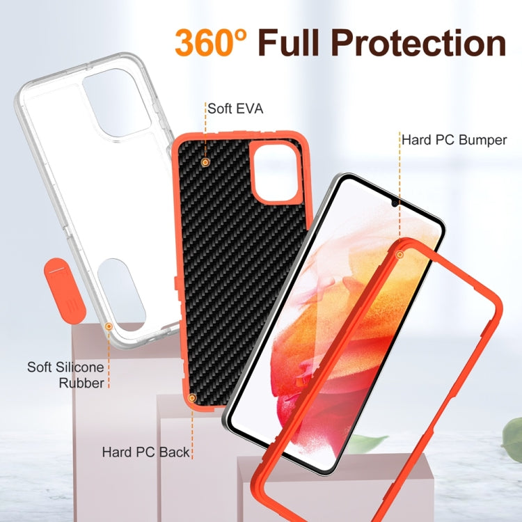 For Samsung Galaxy A06 4G Rugged PC Hybrid Silicone Phone Case with Holder