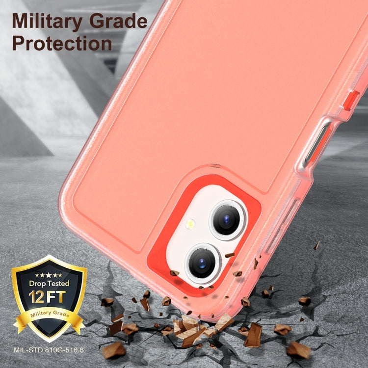 For Samsung Galaxy A06 4G Rugged PC Hybrid Silicone Phone Case with Holder