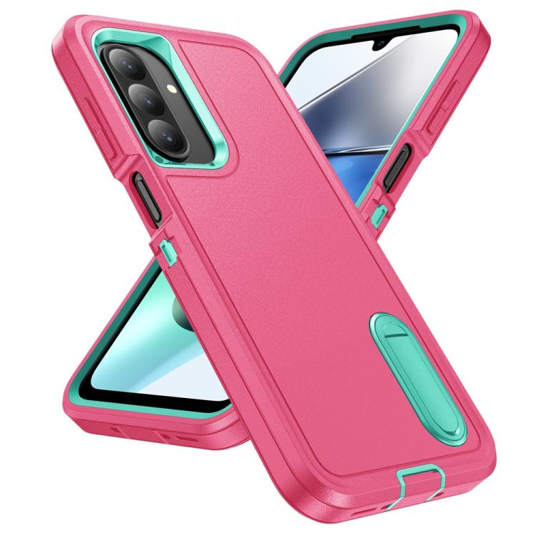 For Samsung Galaxy A26 5G Rugged PC Hybrid Silicone Phone Case with Holder