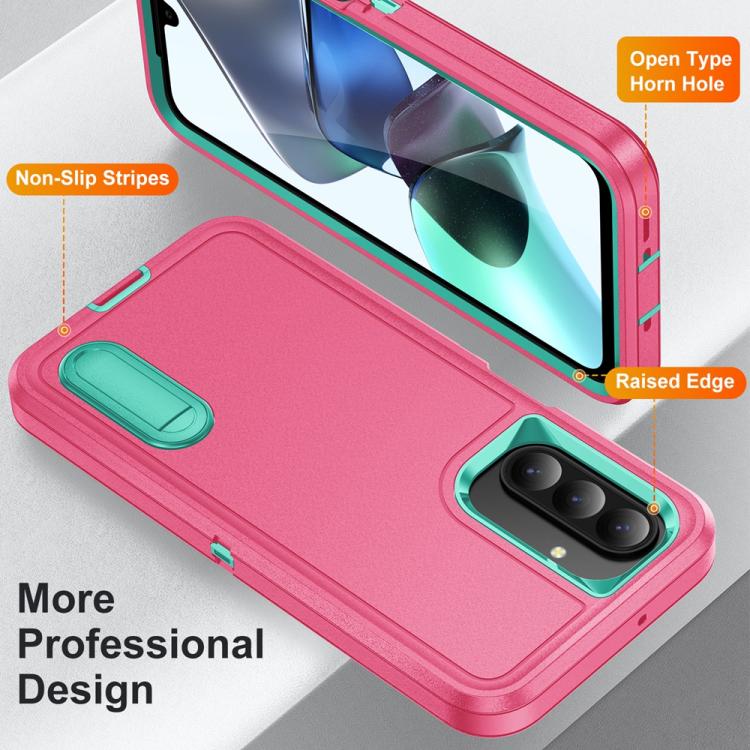 For Samsung Galaxy A26 5G Rugged PC Hybrid Silicone Phone Case with Holder