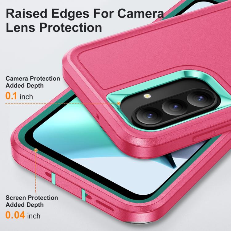 For Samsung Galaxy A26 5G Rugged PC Hybrid Silicone Phone Case with Holder