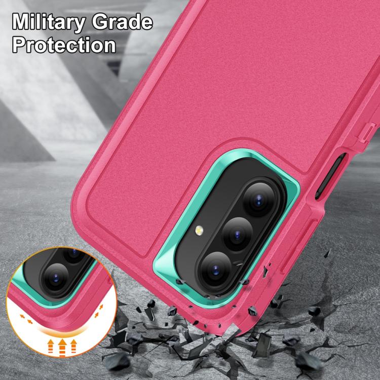 For Samsung Galaxy A26 5G Rugged PC Hybrid Silicone Phone Case with Holder