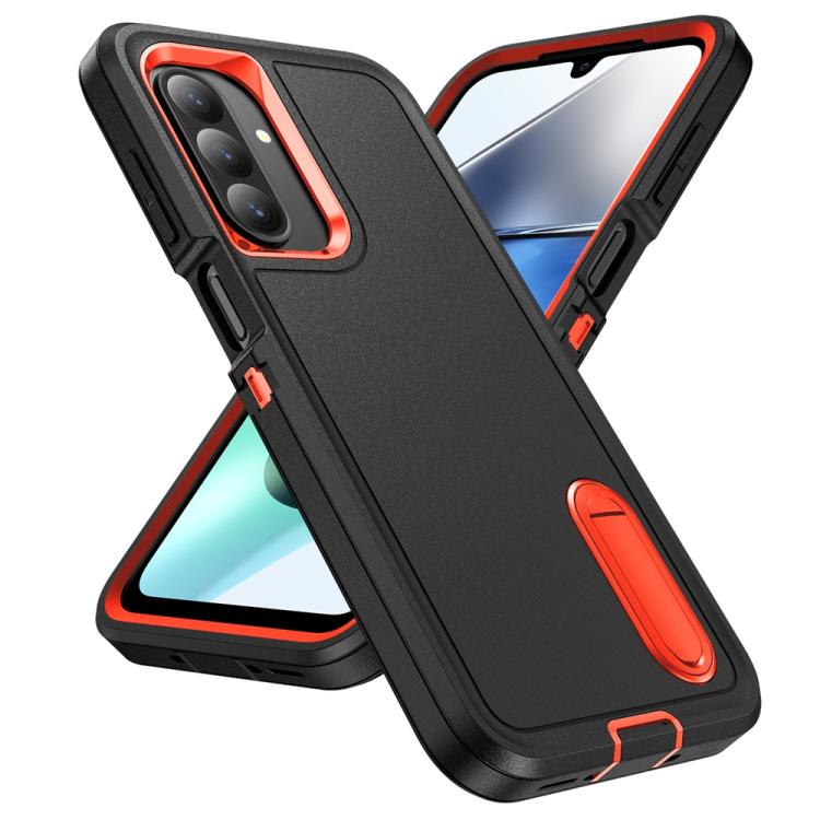 For Samsung Galaxy A26 5G Rugged PC Hybrid Silicone Phone Case with Holder