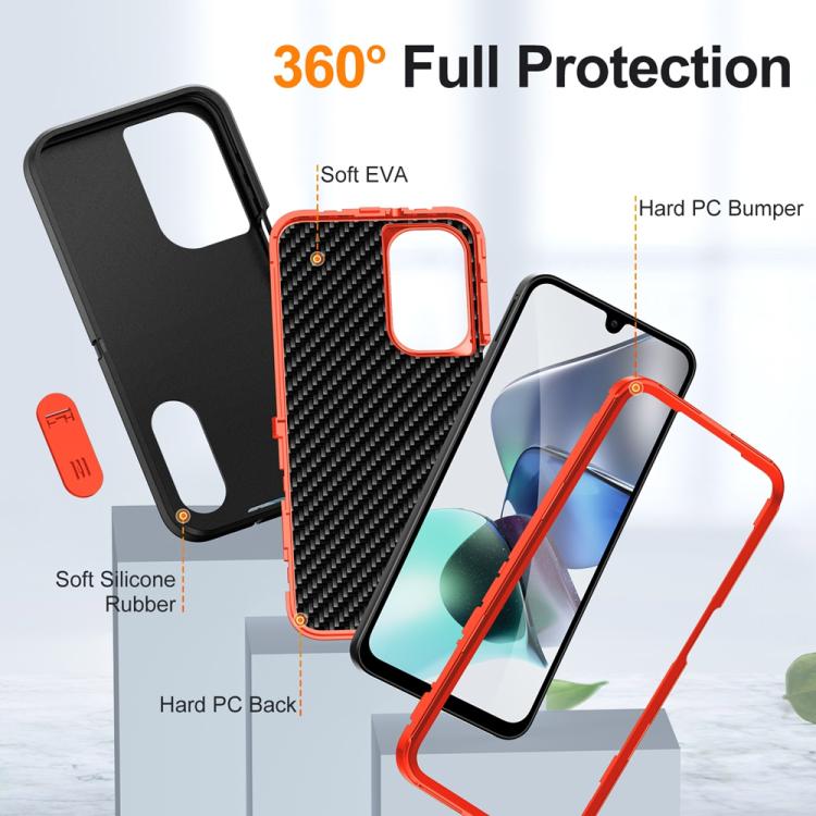 For Samsung Galaxy A26 5G Rugged PC Hybrid Silicone Phone Case with Holder