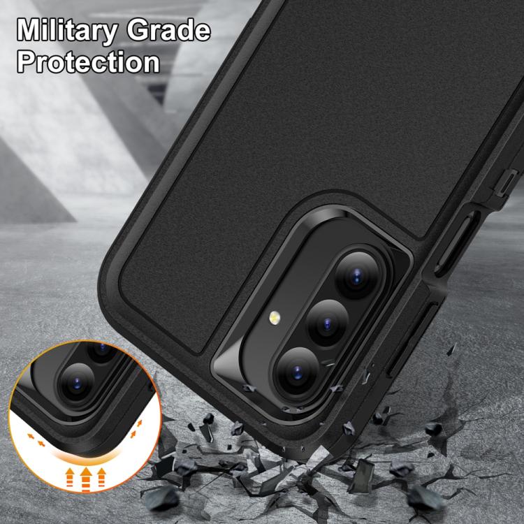 For Samsung Galaxy A26 5G Rugged PC Hybrid Silicone Phone Case with Holder