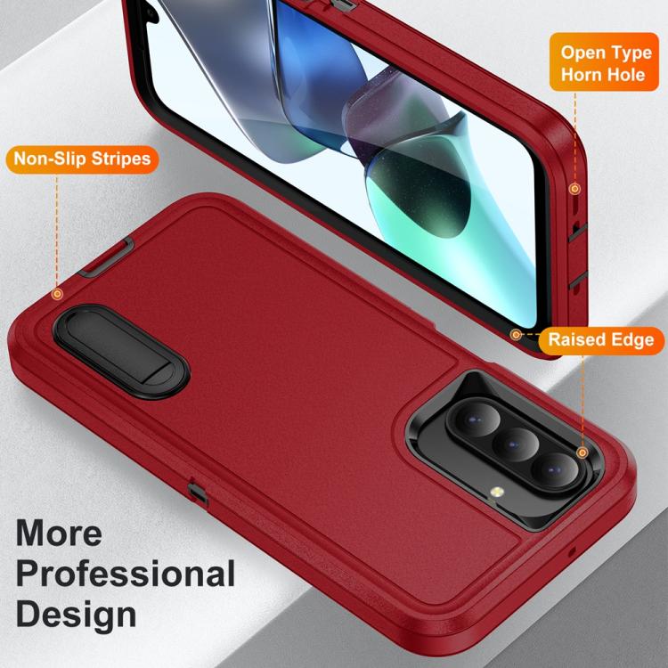 For Samsung Galaxy A26 5G Rugged PC Hybrid Silicone Phone Case with Holder