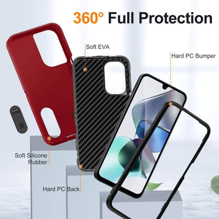 For Samsung Galaxy A26 5G Rugged PC Hybrid Silicone Phone Case with Holder