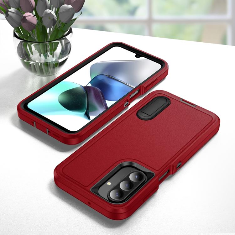 For Samsung Galaxy A26 5G Rugged PC Hybrid Silicone Phone Case with Holder