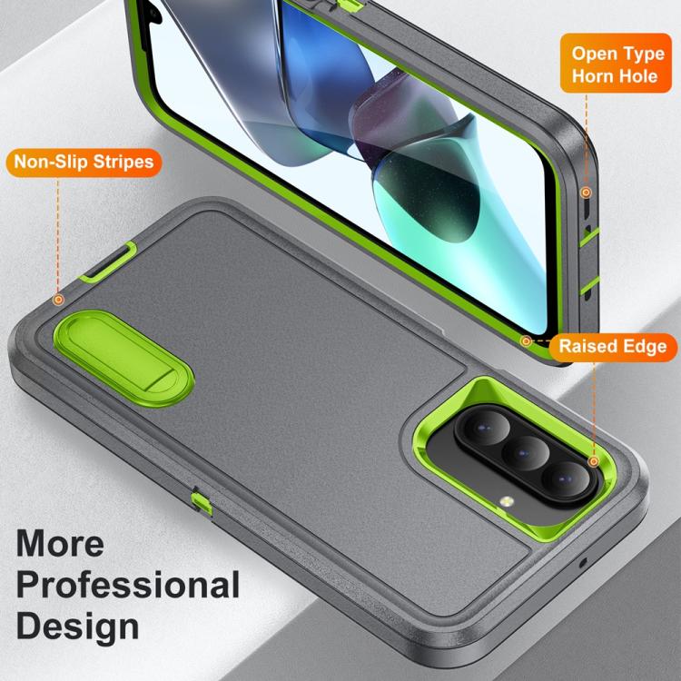 For Samsung Galaxy A26 5G Rugged PC Hybrid Silicone Phone Case with Holder