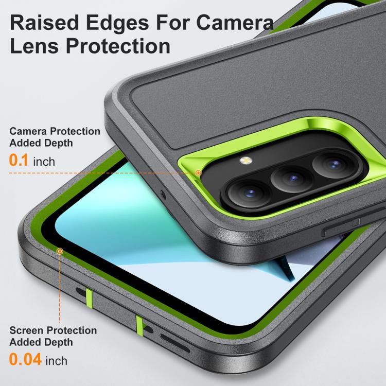 For Samsung Galaxy A26 5G Rugged PC Hybrid Silicone Phone Case with Holder